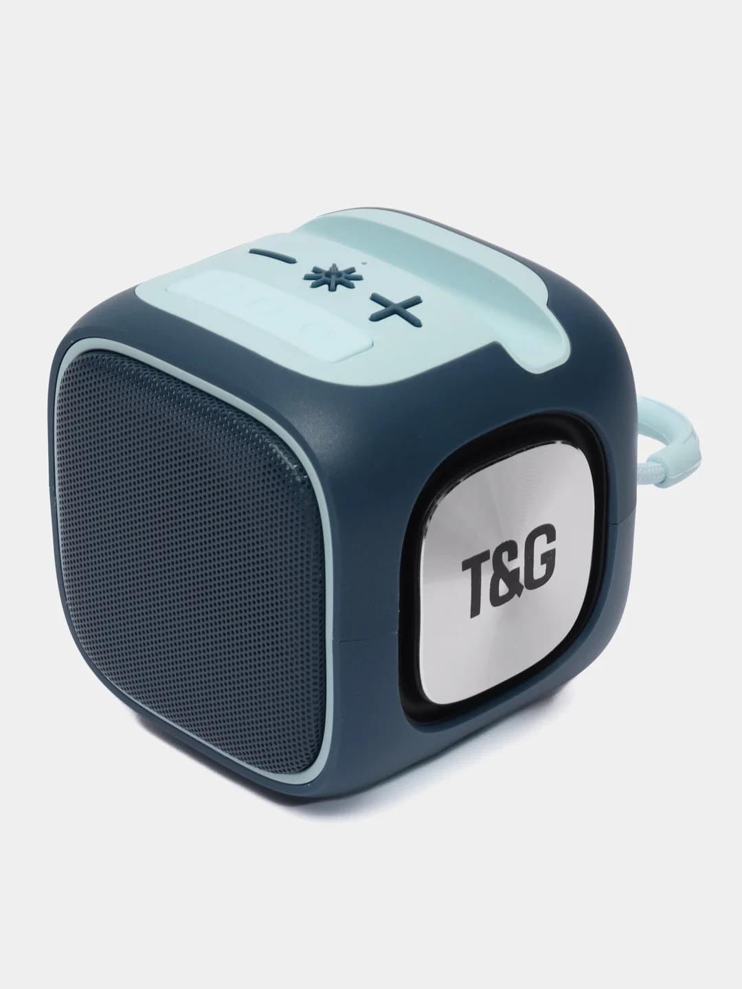 Голубой портативная Bluetooth колонка с подсветкой