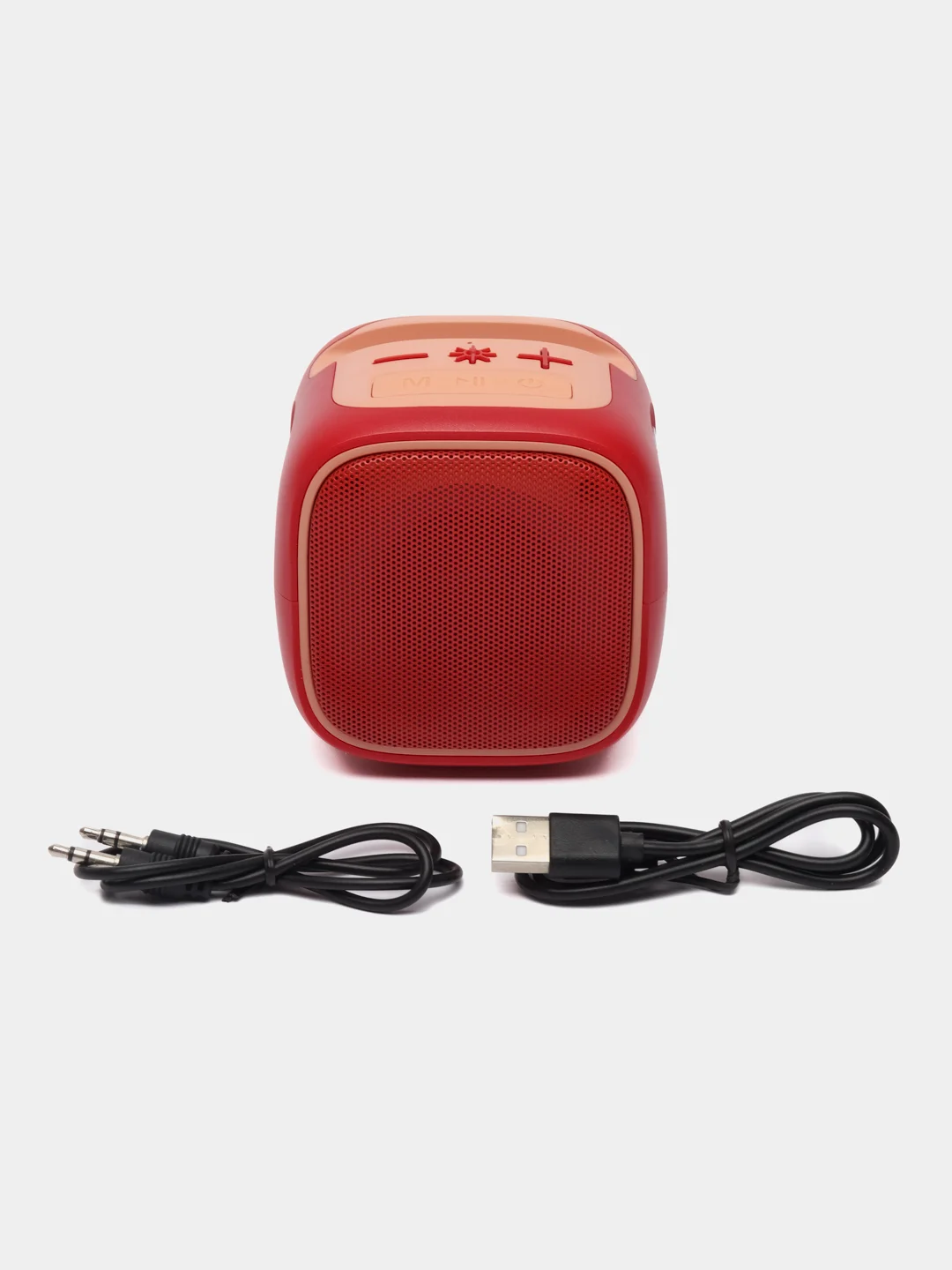 Красный портативная Bluetooth колонка с подсветкой