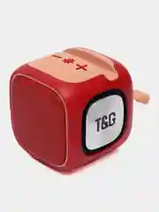 Красный портативная Bluetooth колонка с подсветкой