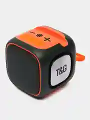 Оранжевый портативная Bluetooth колонка с подсветкой