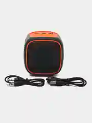 Оранжевый портативная Bluetooth колонка с подсветкой