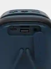 Черный портативная Bluetooth колонка с подсветкой