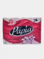 Туалетная бумага трехслойная Papia "Цветы Бали", 12 рулонов, бумага туалетная