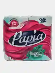 Туалетная бумага трехслойная PAPIA TROPICAL EXOTICS, 3 слоя, 4 рулона / Бумага туалетная