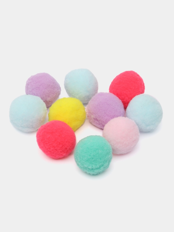 Мягкие мячики для игры с кошками, 10 шт, диаметр 3 см