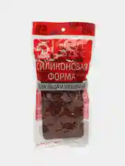 Коричневый форма для шоколада силиконовая "Воздушный", 21 х 10,1 х 1 см  и "Трюфели" 21 х 10 х 2,2 см