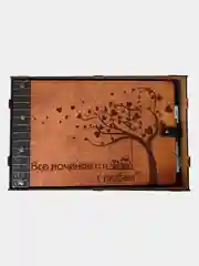 Коричневый фотоальбом большой а4