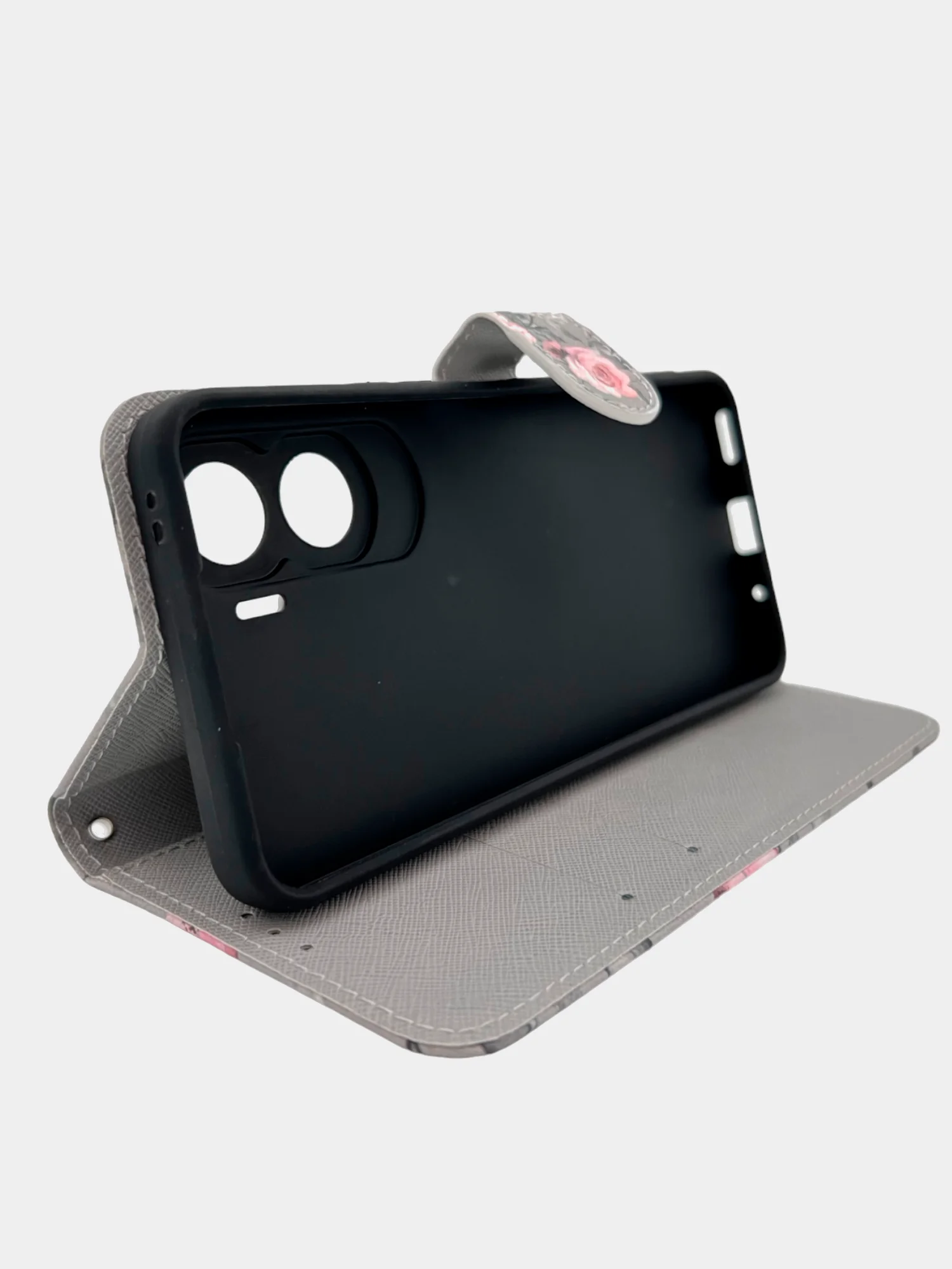 Розовый чехол книжка wallet case для Honor 90 Lite / Хонор 90 Лайт с рисунком