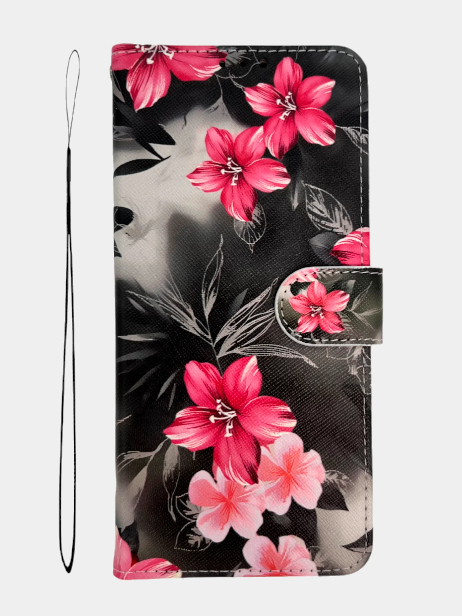 Разноцветный чехол книжка wallet case для Honor 90 Lite / Хонор 90 Лайт с рисунком