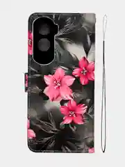 Разноцветный чехол книжка wallet case для Honor 90 Lite / Хонор 90 Лайт с рисунком