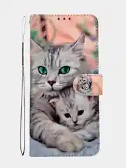 Серый чехол книжка wallet case для Honor 90 Lite / Хонор 90 Лайт с рисунком