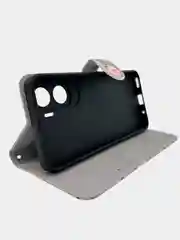 Серый чехол книжка wallet case для Honor 90 Lite / Хонор 90 Лайт с рисунком