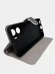 Серый чехол книжка wallet case для Honor 90 Lite / Хонор 90 Лайт с рисунком