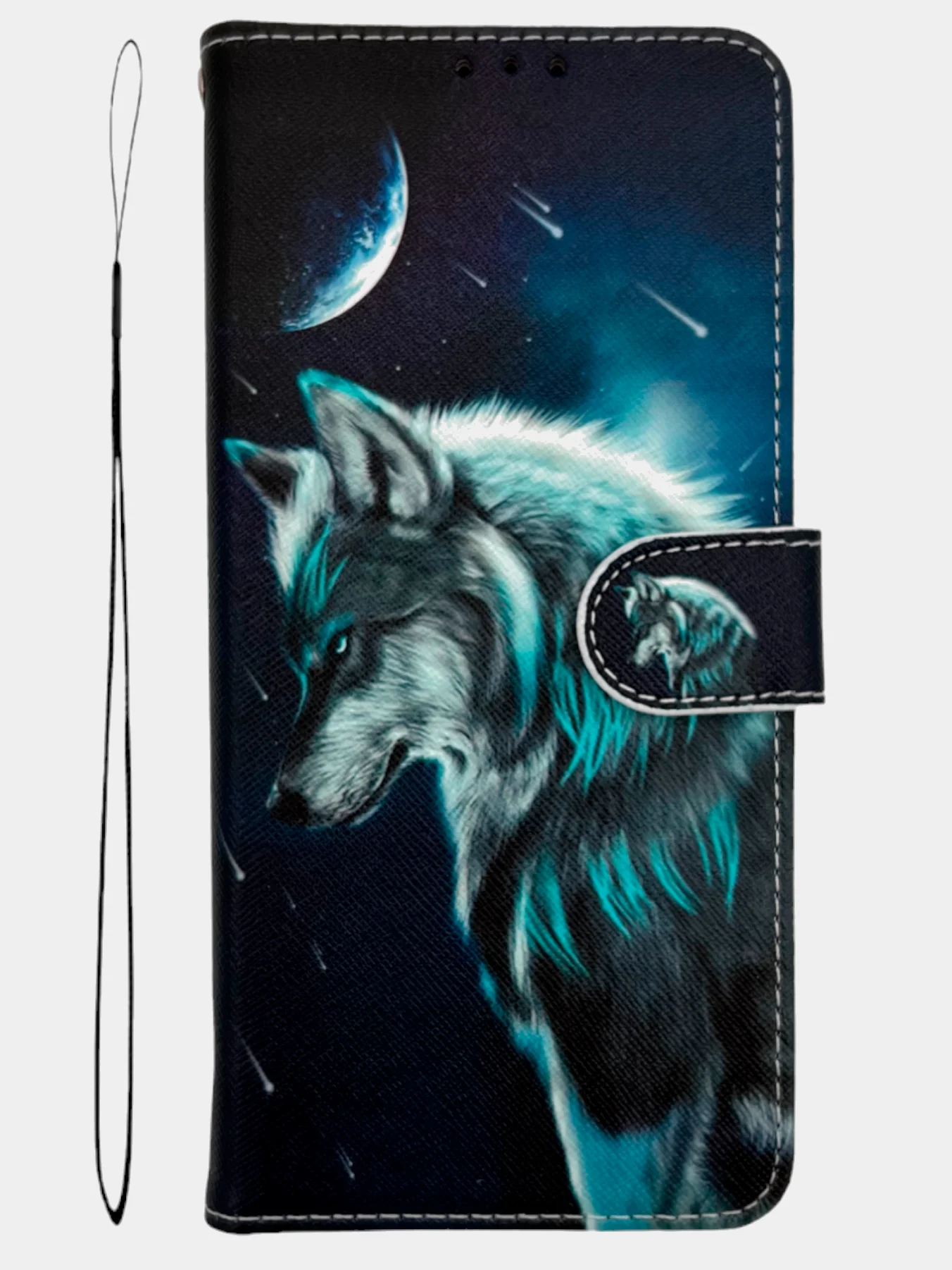 Серый чехол книжка wallet case для Honor 90 Lite / Хонор 90 Лайт с рисунком