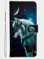 Серый чехол книжка wallet case для Honor 90 Lite / Хонор 90 Лайт с рисунком