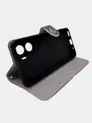 Серый чехол книжка wallet case для Honor 90 Lite / Хонор 90 Лайт с рисунком