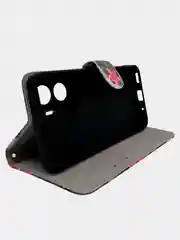 Серый чехол книжка wallet case для Honor 90 Lite / Хонор 90 Лайт с рисунком