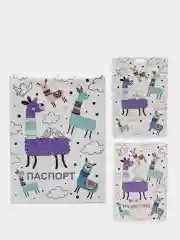 Белый обложка на паспорт, чехлы для карт и проездного билета
