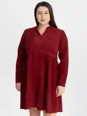 Бордовый платье женское из микровельвета, большие размеры