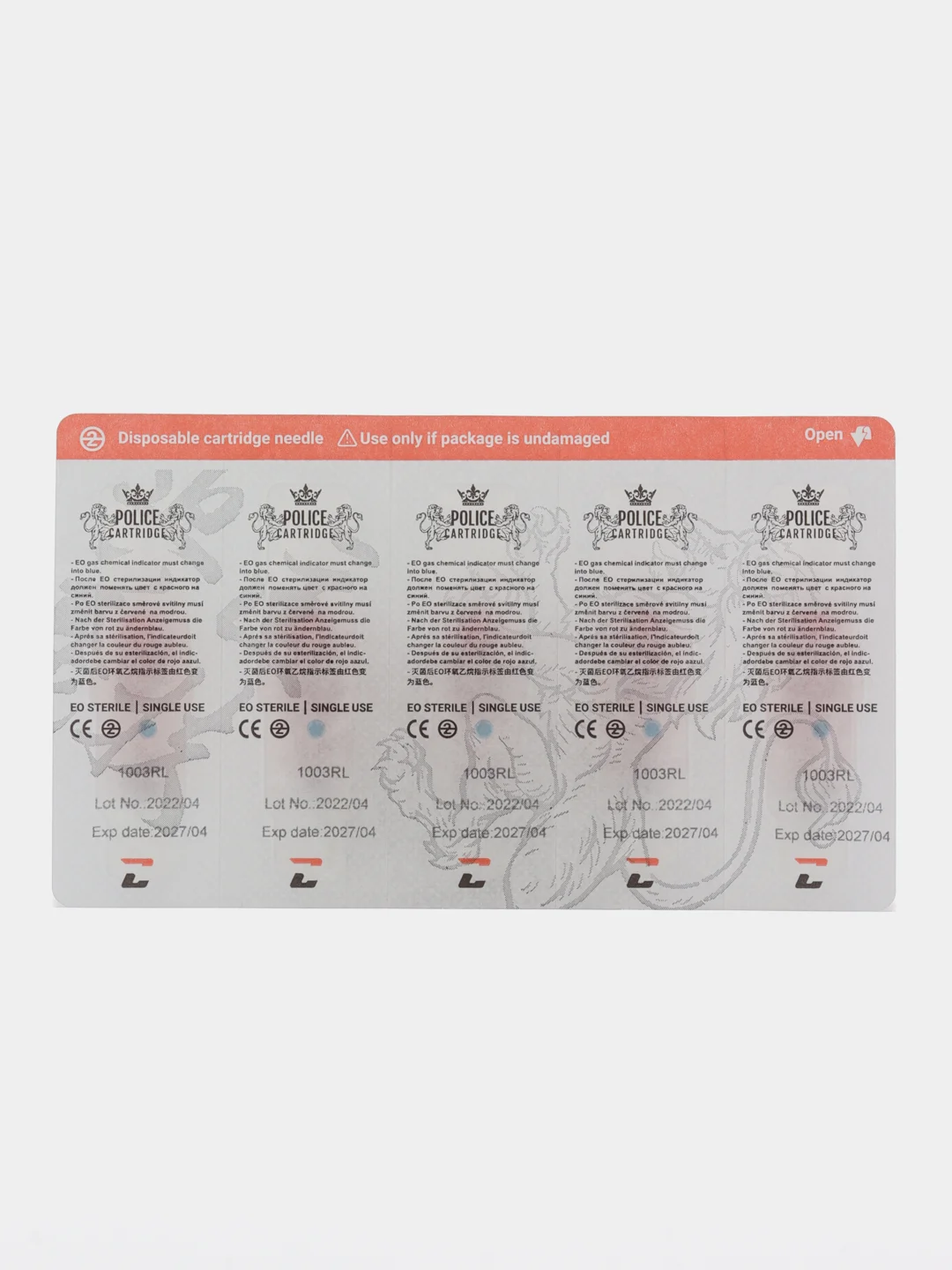 Картриджи для тату CNC Police, 1003RL 0.30mm (Поштучно)