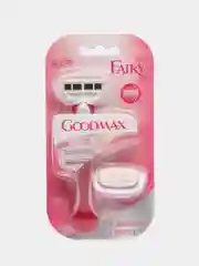 Бритва женская многоразовая Goodmax SL-8002, 1 станок и 2 сменные кассеты, с 5 лезвиями