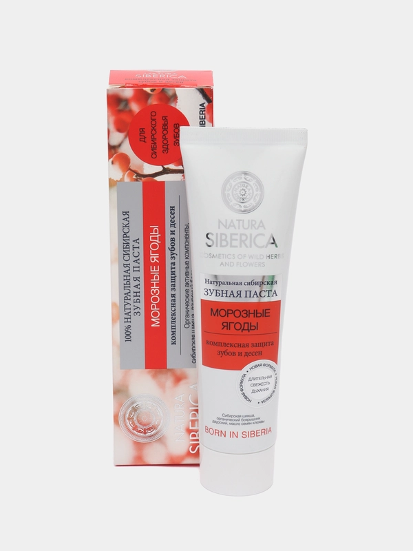 Natura Siberica Зубная паста "Морозные ягоды", 100 г