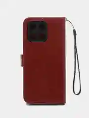 Багровый чехол-книжка с магнитной застежкой для Honor X6a 4G (Хонор Х6а)