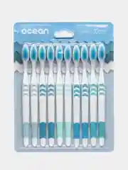 Набор зубных щеток Ocean, средней жесткости, 10 штук, Зубная щетка