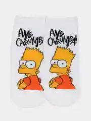 Белый мужские короткие носки