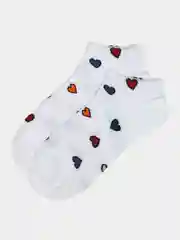 Белый женские короткие носки