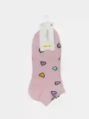 Розовый женские короткие носки