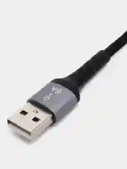 Темно-синий кабель зарядный для быстрой зарядки плетеный type-с usb 6А 1 метр, 2 метра