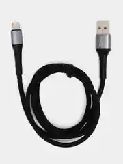 Темно-синий кабель зарядный для быстрой зарядки плетеный type-с usb 6А 1 метр, 2 метра