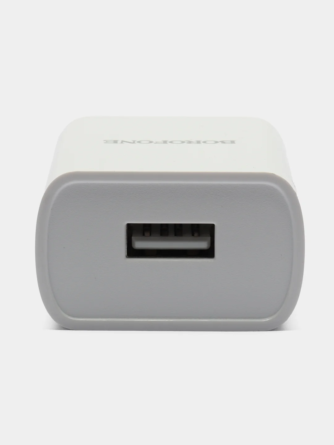 Белый зарядное устройство для телефона блок Borofone BA20A, 1USB до 2.1 А