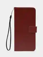 Багровый чехол-книжка с магнитной застежкой для Xiaomi Poco X5 Pro 5G (Поко  Х5 Про)