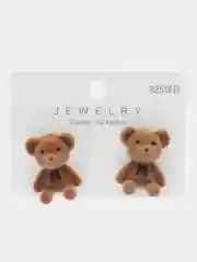 Коричневый серьги пусеты Плюшевые мишки Teddy Bear