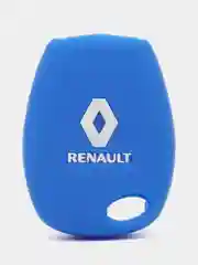 Темно-синий силиконовый чехол на ключ Renault