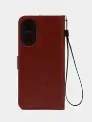 Багровый чехол-книжка с магнитной застежкой для Oppo A78 4G (Оппо А78 4Г)