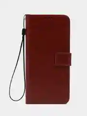 Багровый чехол-книжка с магнитной застежкой для Oppo A78 4G (Оппо А78 4Г)