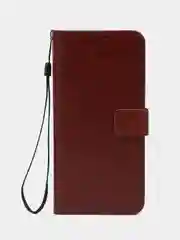 Багровый чехол-книжка с магнитной застежкой для Honor 90 (Хонор 90)
