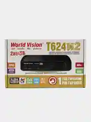 Алый цифровая приставка ресивер для цифрового ТВ DVB-T2 / C World Vision