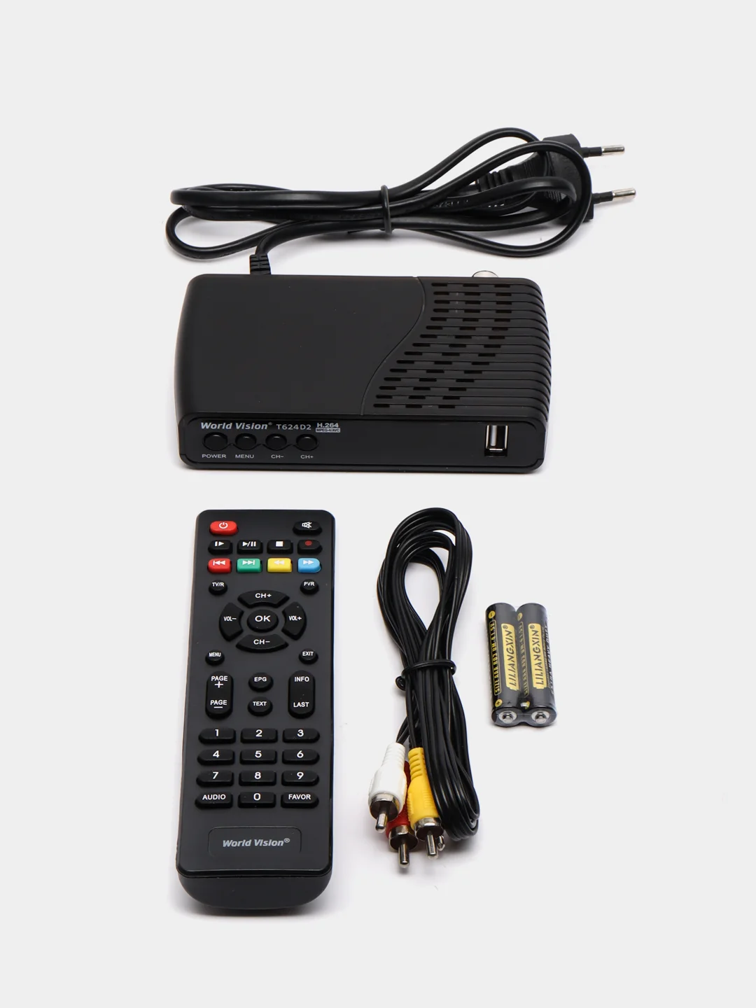 Аметистовый цифровая приставка ресивер для цифрового ТВ DVB-T2 / C World Vision