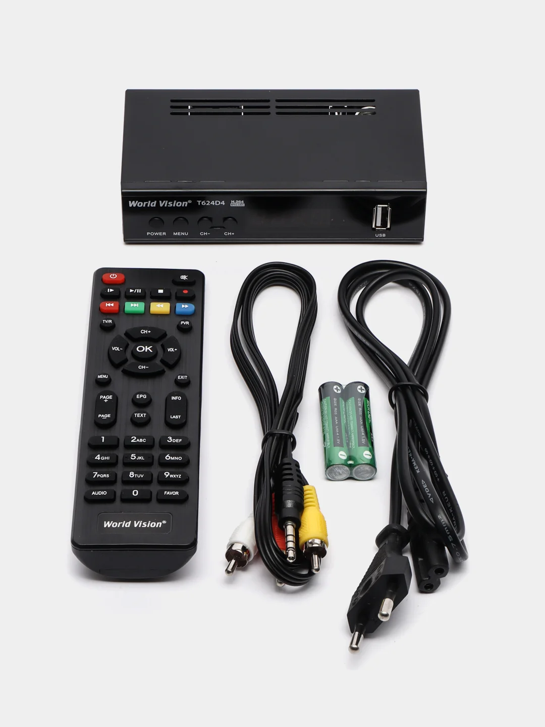 Багровый цифровая приставка ресивер для цифрового ТВ DVB-T2 / C World Vision