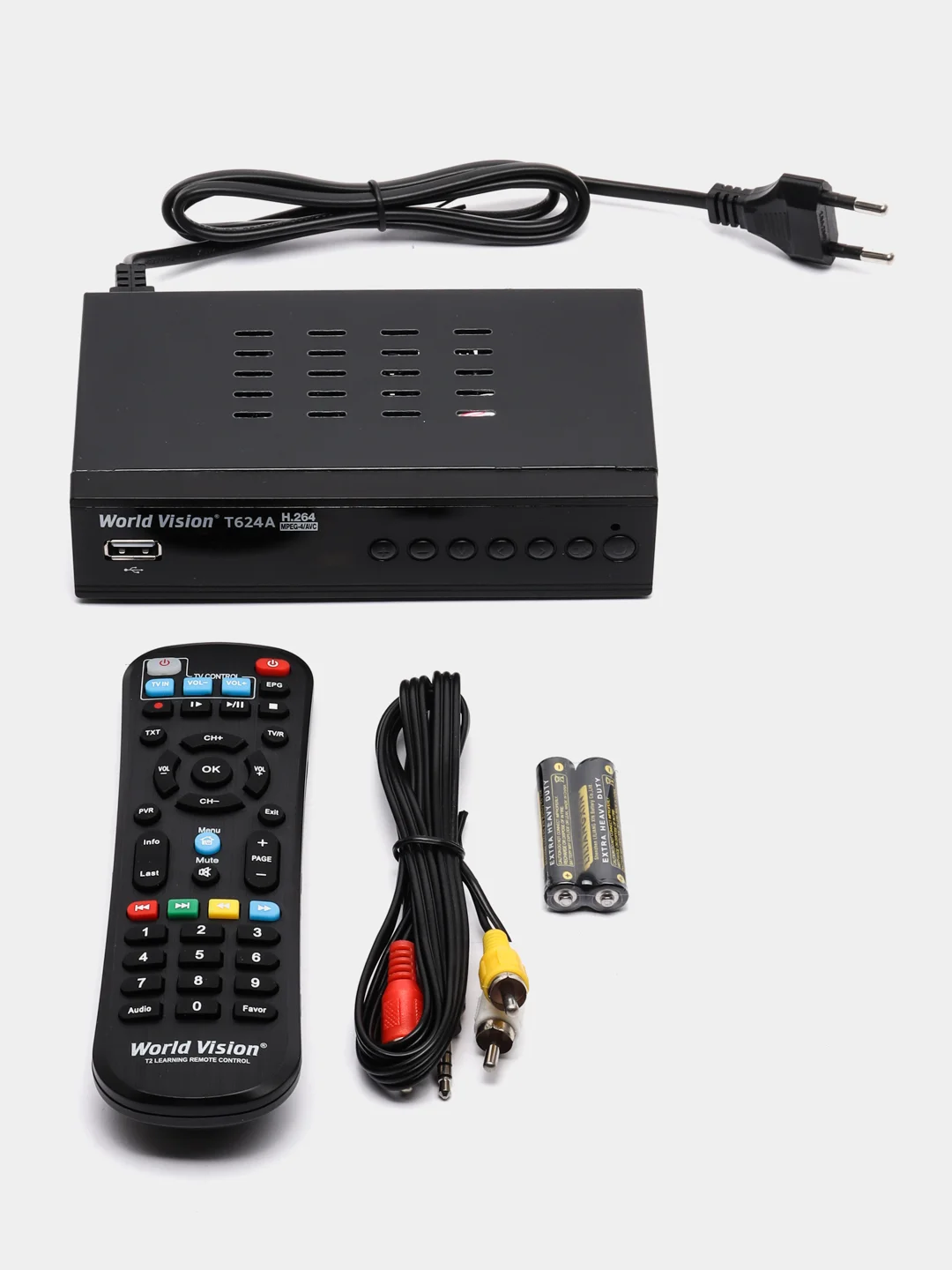 Бежевый цифровая приставка ресивер для цифрового ТВ DVB-T2 / C World Vision