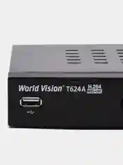 Бежевый цифровая приставка ресивер для цифрового ТВ DVB-T2 / C World Vision