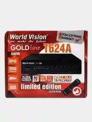 Бежевый цифровая приставка ресивер для цифрового ТВ DVB-T2 / C World Vision