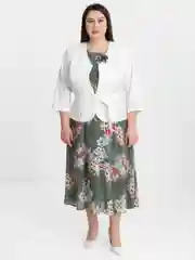 Зеленый платье вечернее