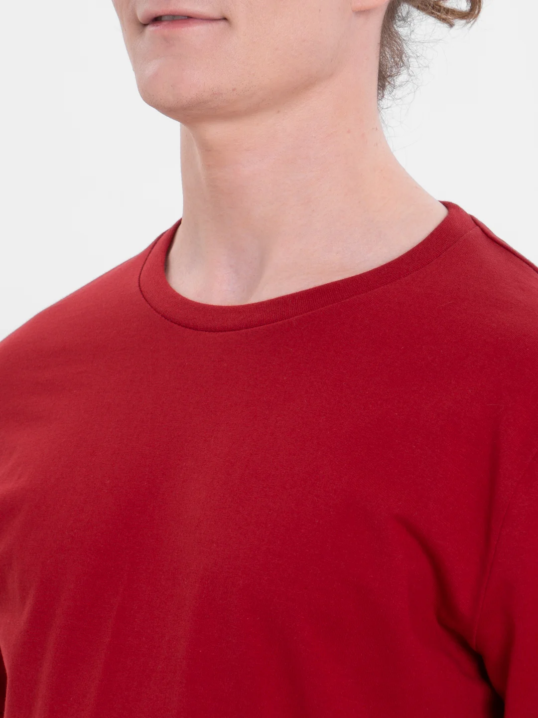 Бордовый футболка Oversize