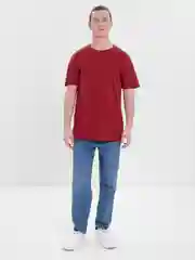 Бордовый футболка Oversize