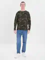 Лазурный футболка унисекс с длинным рукавом 100% хлопок